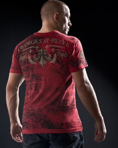 Футболка Affliction Georges St Pierre GSP Icon - Red купити